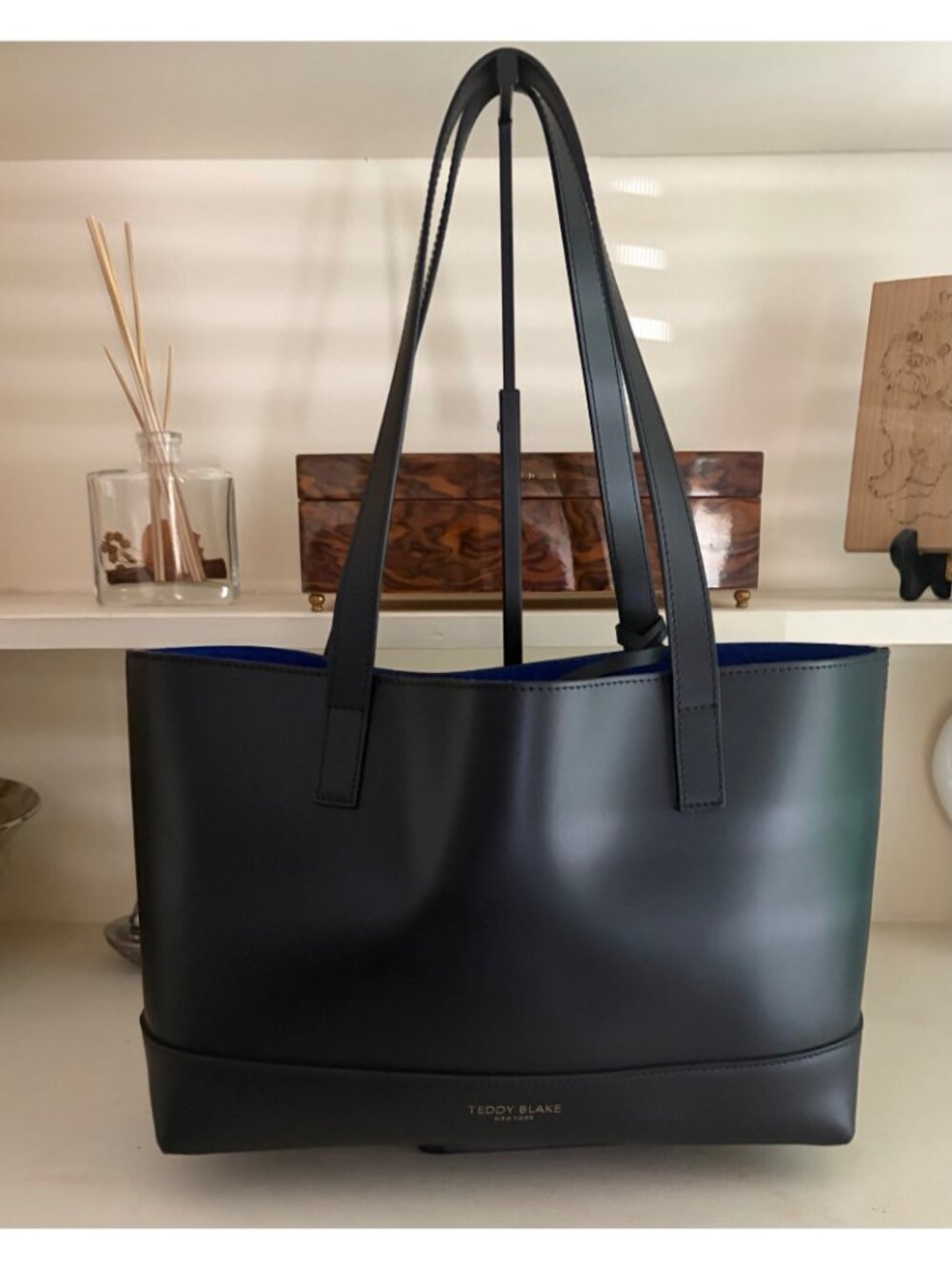 Authentic Teddy Blake Alice Luxury Handbag Shoulder Shopper Tote Black Leather - Picture 6 of 14